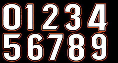 Cincinnati Bengals Number Set | Stunod Racing