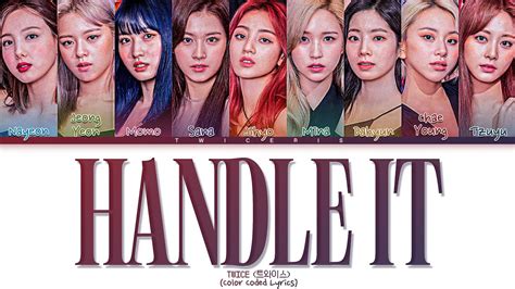 Twice Handle It Lyrics Tradu O Legendado Color Coded