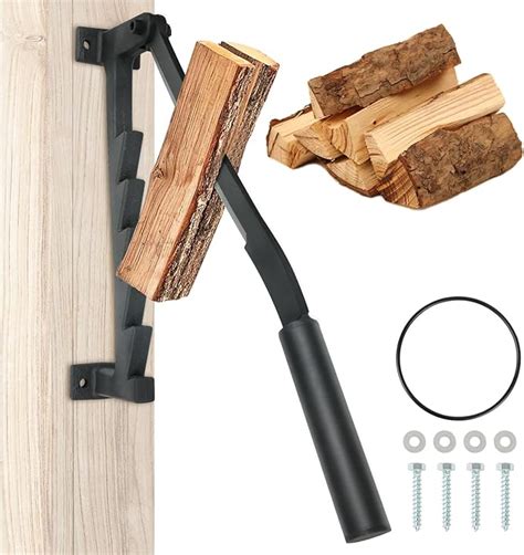 Firewood Kindling Splitter Wall Mounted Manual Log Splitter Wood