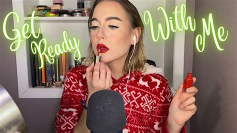 Asmr Grwm A Classic Red Lip And Neutral Eye Youtube