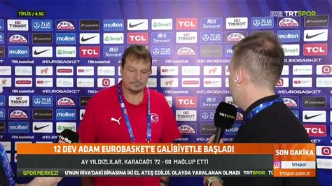 TRT Spor on Twitter Ergin Ataman Bugün felaket bir basketbol