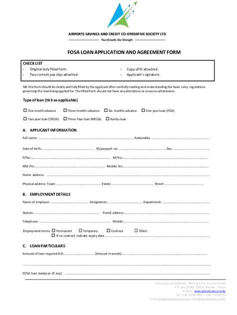 Fillable Online Loan Application And Contract Agreement Form Un Fax