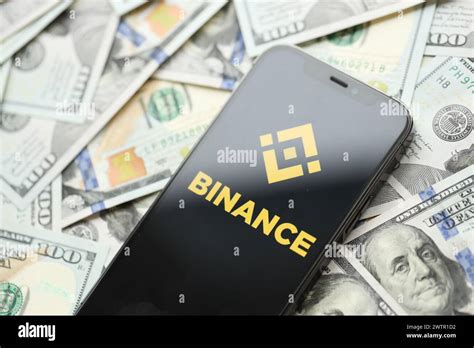 Kyiv Ukraine March Binance Logo On Iphone Display Screen