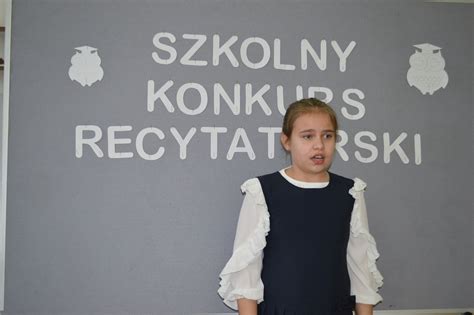 Szkolny Konkurs Recytatorski Szko A Podstawowa Nr Im Leona