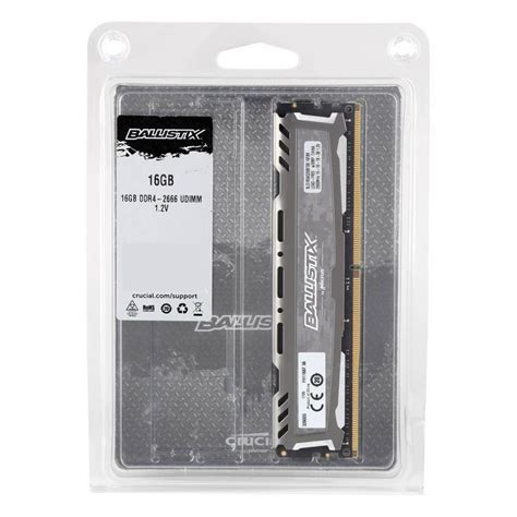 قیمت و خرید رم کروشیال مدل Ballistix Sport Lt 16gb 2666mhz Cl16 Ddr4