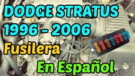 DIAGRAMA de FUSIBLES Dodge Stratus 1996 2006 En Español YouTube