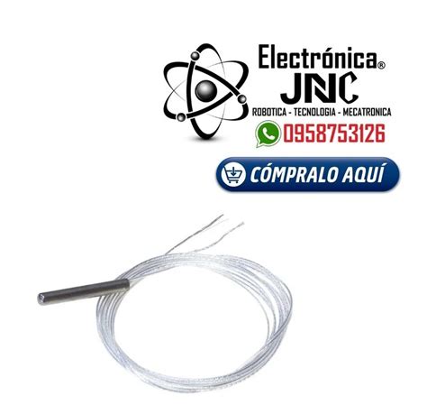 SENSOR DE TEMPERATURA SUMERGIBLE PT100 Electronica JNC