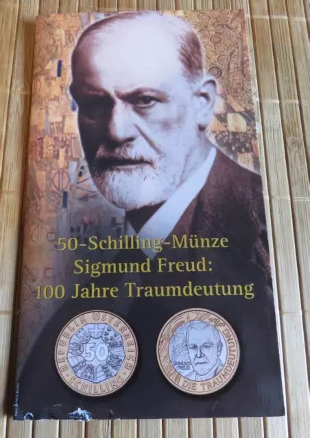 50 SCHILLING Silbermünze im Folder Sigmund Freud 100 Jahre