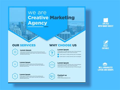 Creative Marketing Agency Social Media Post Design By Golam Nobi On