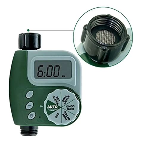 Outdoor Garden Irrigation Controller Solenoid Valve Timer Single Outlet Programmable Hose Faucet