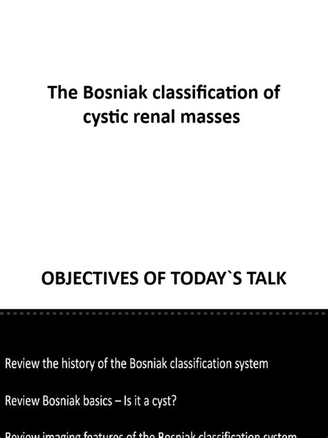 Bosniak Classification Of Cystic Renal Masses Cpc Oct 2023 Pdf