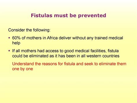 Obstetric Fistula Tutorial Glowm