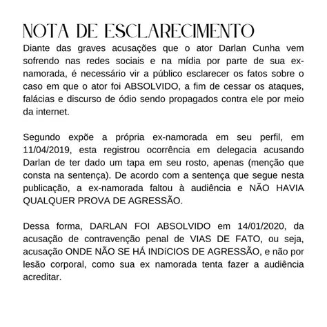 Ex que acusa Darlan Cunha de agressão mostra áudios do ator Soco sua