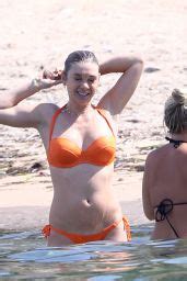 Chelsy Davy Wears An Orange Bikini Saint Tropez July 2017 CelebMafia