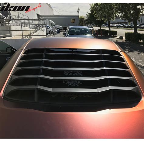 Fits Nissan Z Ikon Matte Black Rear Windshiled Window Louvers