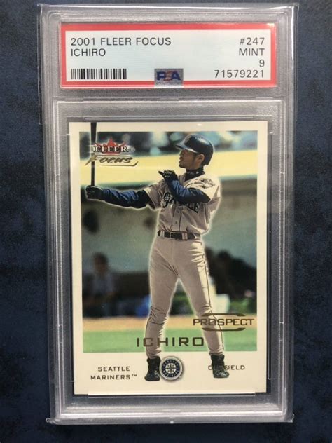 Yahooオークション 2001 Fleer Focus Ichiro Rc Psa9 イチロー 999