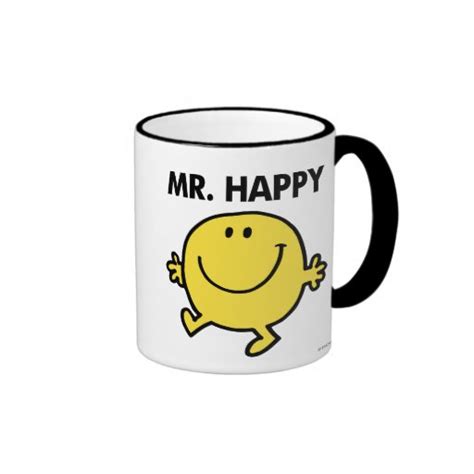 Mr Happy Classic 2 Ringer Coffee Mug Zazzle