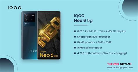 Iqoo Neo 6 Detailed Specifications With Overview Worth Buying