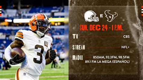 Cleveland Browns Vs Houston Texans How To Watch Listen And Live Stream