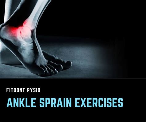 Ankle Sprain Exercises With Physical Therapy Protocol Fitoont