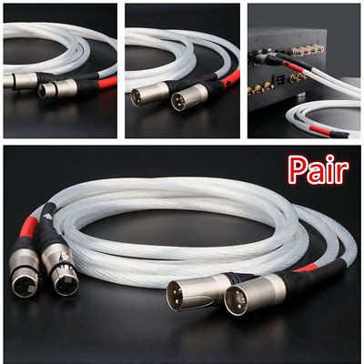 Paar N Occ Versilbert Walzdraht Hifi Audio Balanced Xlr Kabel