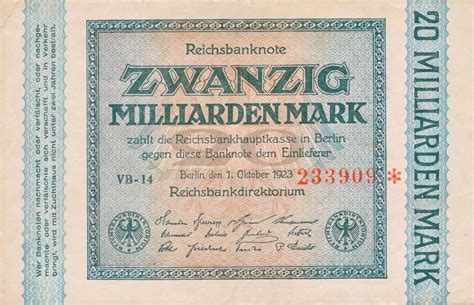 Deutschland Deutsches Reich 200 Milliarden Mark Reichsbanknote 1923