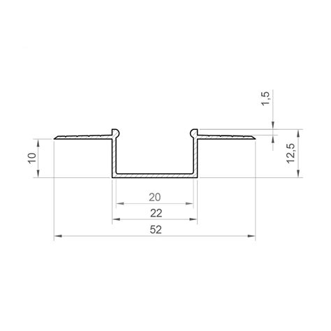 Profil Aluminiu Led Argint Anodizat Gk Dispersor Opal M