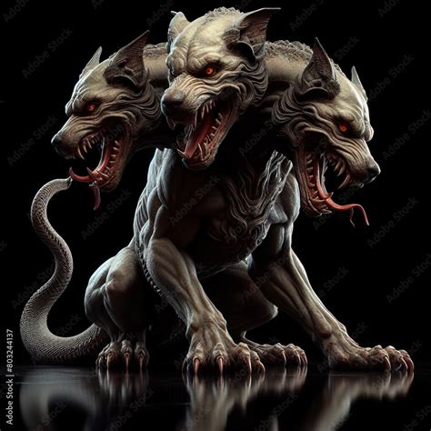 Cerberus The Mythological Dog With Three Heads Guardian Of The