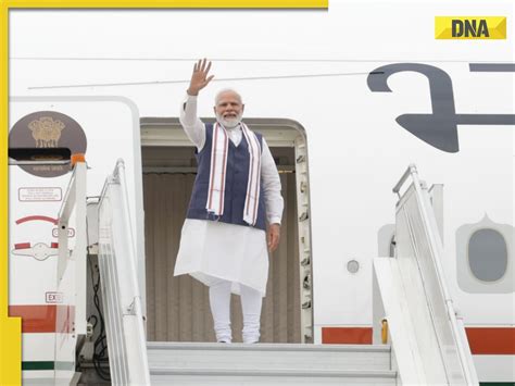 Pm Modi Lands In Us For His Maiden State Visit To Meet Elon Musk Among