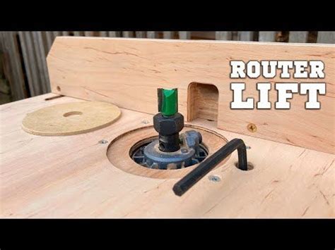 How To Make The Easiest And Cheapest Router Lift Ii Router Lifting