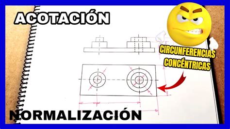 ACOTACIÓN cómo acotar círculos CIRCUNFERENCIAS YouTube