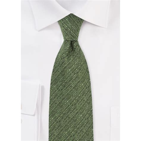 Autumn Wool Tie In Thyme Green Ties