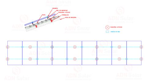 Kit De Montaje Para Techo De Tejas Paneles Celdas Adn Solar