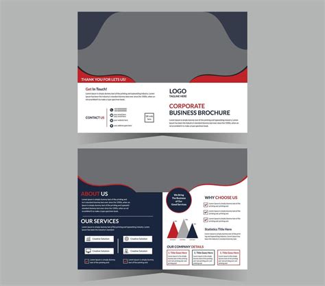 Bifold brochure template and vector design. 21010831 Vector Art at Vecteezy