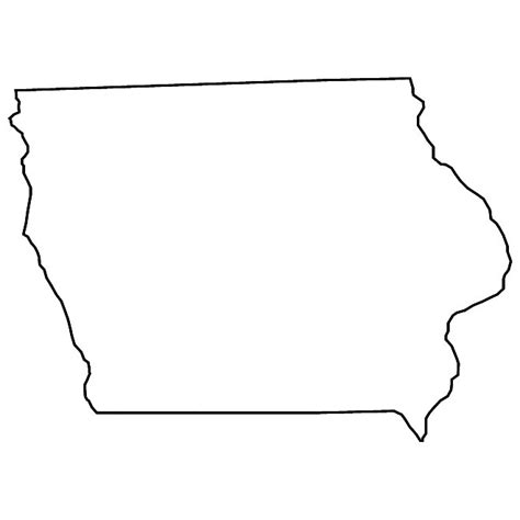 Iowa Outline Vector at Vectorified.com | Collection of Iowa Outline ...