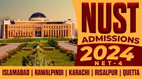 NUST Admissions 2024 NUST Entry Test NET 4 How To Get Admission