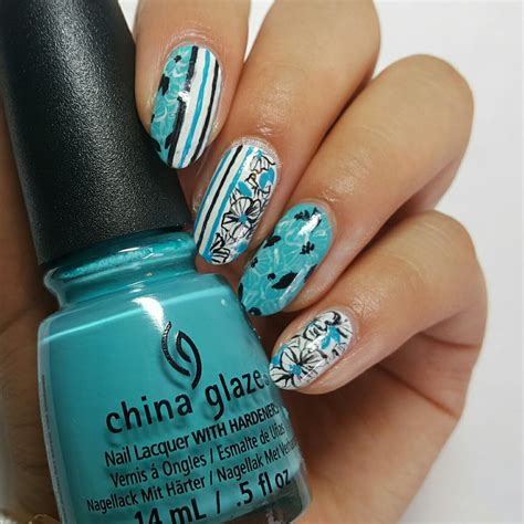 FaerieDust Nails: Stripes and Simple Florals