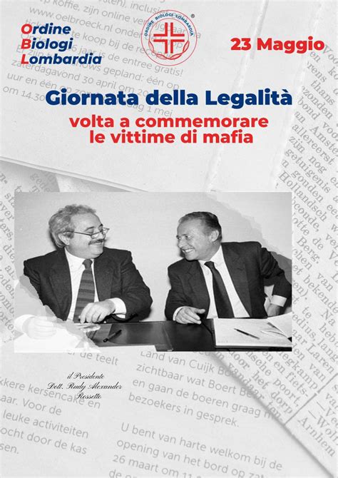 Il Maggio Si Celebra La Giornata Della Legalit Per Commemorare Le