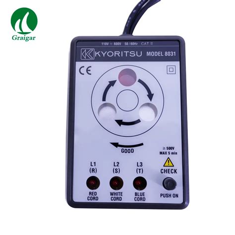 Kyoritsu Portable Phase Indicator With Open Phase Checker Phase