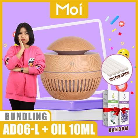 Jual Paket Bundling Moi Humidifier Air Aromaterapi Diffuser Model