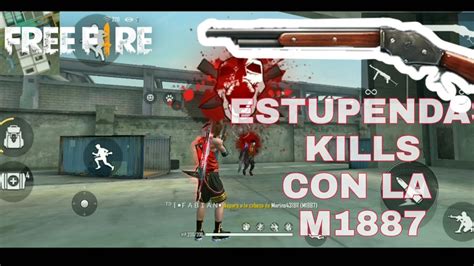 MINI HIGHLIGHTS FREE FIRE PROBANDO LA ESCOPETA M1887 DOS TIROS TE