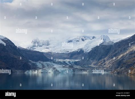 Johns Hopkins Glacier from Johns Hopkins Inlet in Glacier Bay National ...