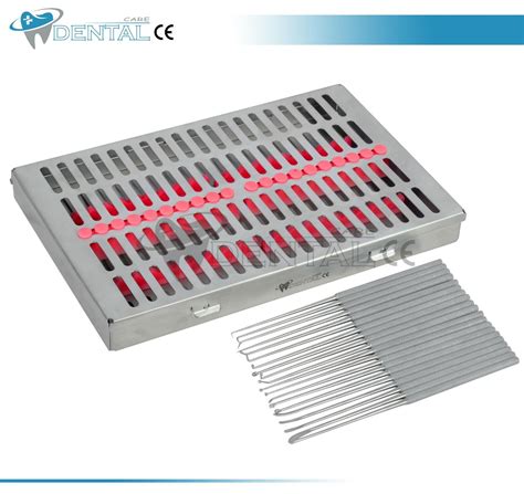 Rhoton Micro Dissector Expanded Pcs Set Stainless Steel In Steel