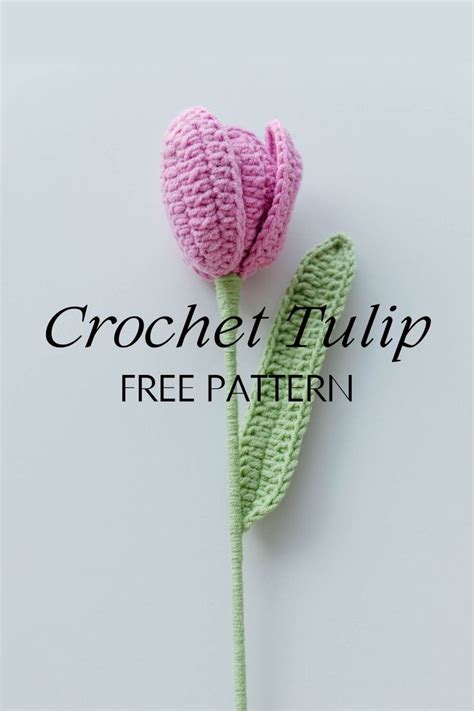 Crochet Tulip Free Pattern Crochet Flowers Free Pattern Crochet