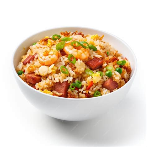 Premium Ai Image Asian Egg Fried Rice Vegetables