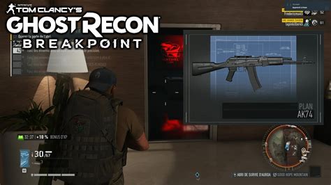 Ghost Recon Breakpoint O Trouver Le Plan Du Ak Arme Youtube