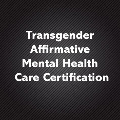 Transgender Affirmative Mental Health Care Certification Modern Sex Therapy Institutes