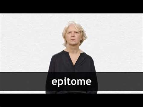 EPITOME - English pronunciations | Collins