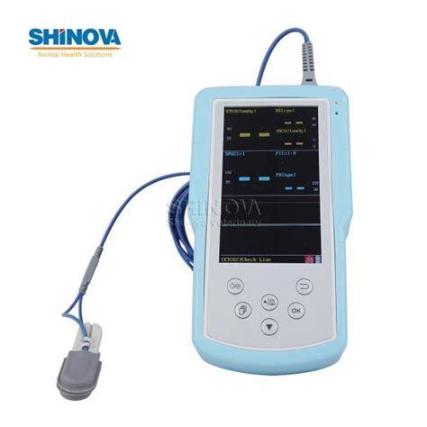 Handheld Veterinary Capnograph And Spo2 Monitor Shinova Vetveterinary