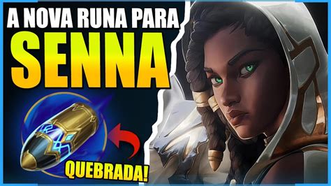 ESSA RUNA Faz Toda Senna Sup Ficar BROKEN Senna Gameplay Solo V